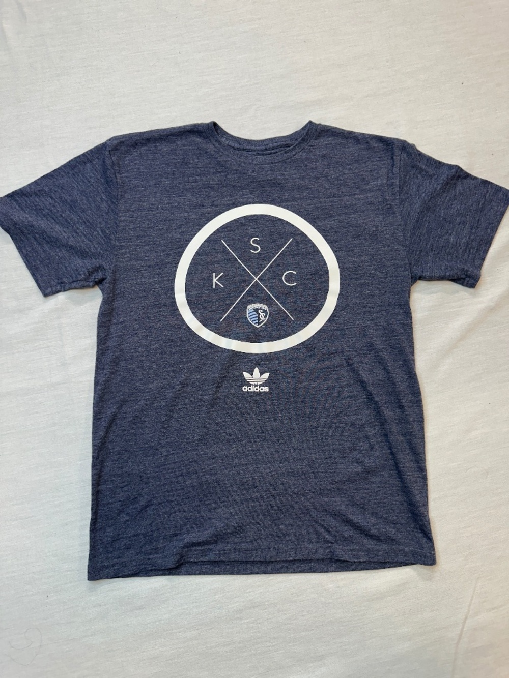 Adidas MLS Sporting KC tee size Small Kansas City